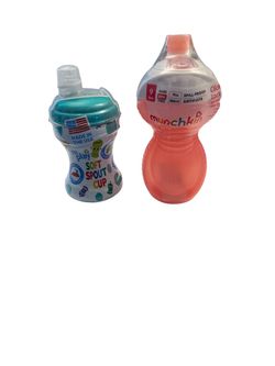 Assorted Brands Soft Spout Cups in Teal & Coral Sippy Cups