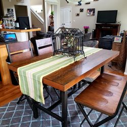 Rustic Style Dining Room Table 