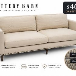 Pottery Barn Sofa – High End – $400 OBO