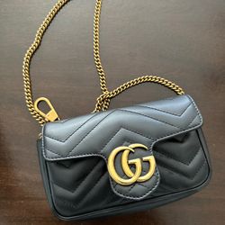 Authentic Gucci GG Marmont Mini Bag 