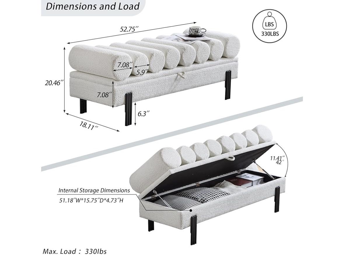 Storage Ottoman Home & Garden
