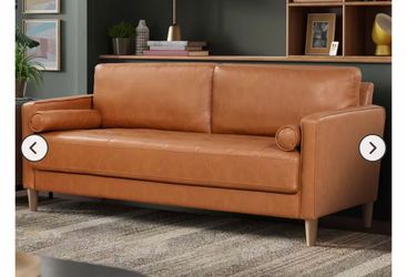 Brand new single sofa in box caramel