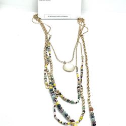 New Time & Tru Glass Necklace