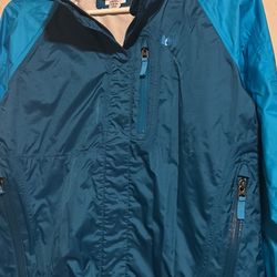 REI Rain Jacket Girls Large 14-16 Hooded Waterproof
