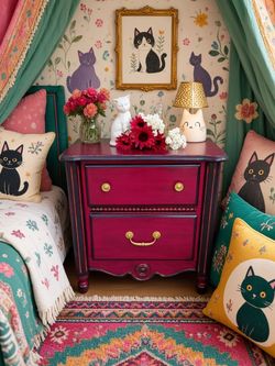 Gorgeous Vintage French Provincial Nightstand