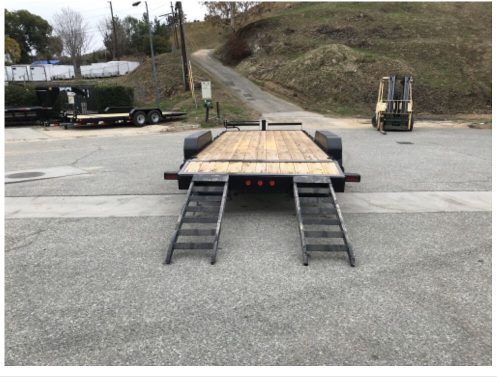 New 83x20 Ironbull equipment trailer * slide in ramps *