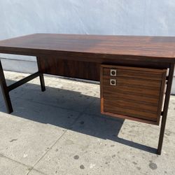 Mid Century Danish Rosewood Executive Desk by Arne Vodder for Sibast Furniture.