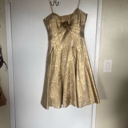Gold dress