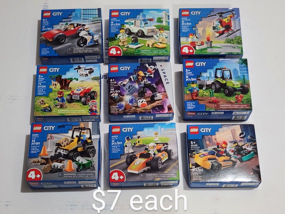 NEW LEGO Building Models(Unopened), $7 each  -  Need gone right away 