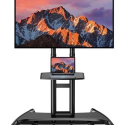 PERLESMITH Rolling TV Stand For 32-82" TV - New In Box