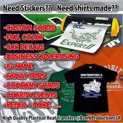 Any One/Two Color Custom Printing Service Just $25 Shirts and ... $35 Sweaters 