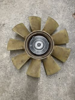 Ford 7.3l diesel fan clutch & adapter with fan for 6.0l powerstroke