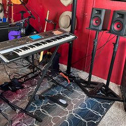 Roland Fantom-S Keyboard Bundle w/ Speakers, Stands, Pedal & Case