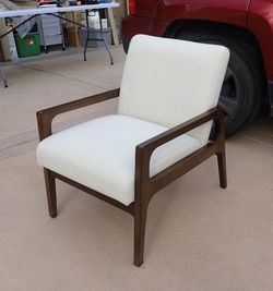 Peoria Wood Armchair Light Tan Fabric Project 62 for Sale in Bakersfield CA OfferUp