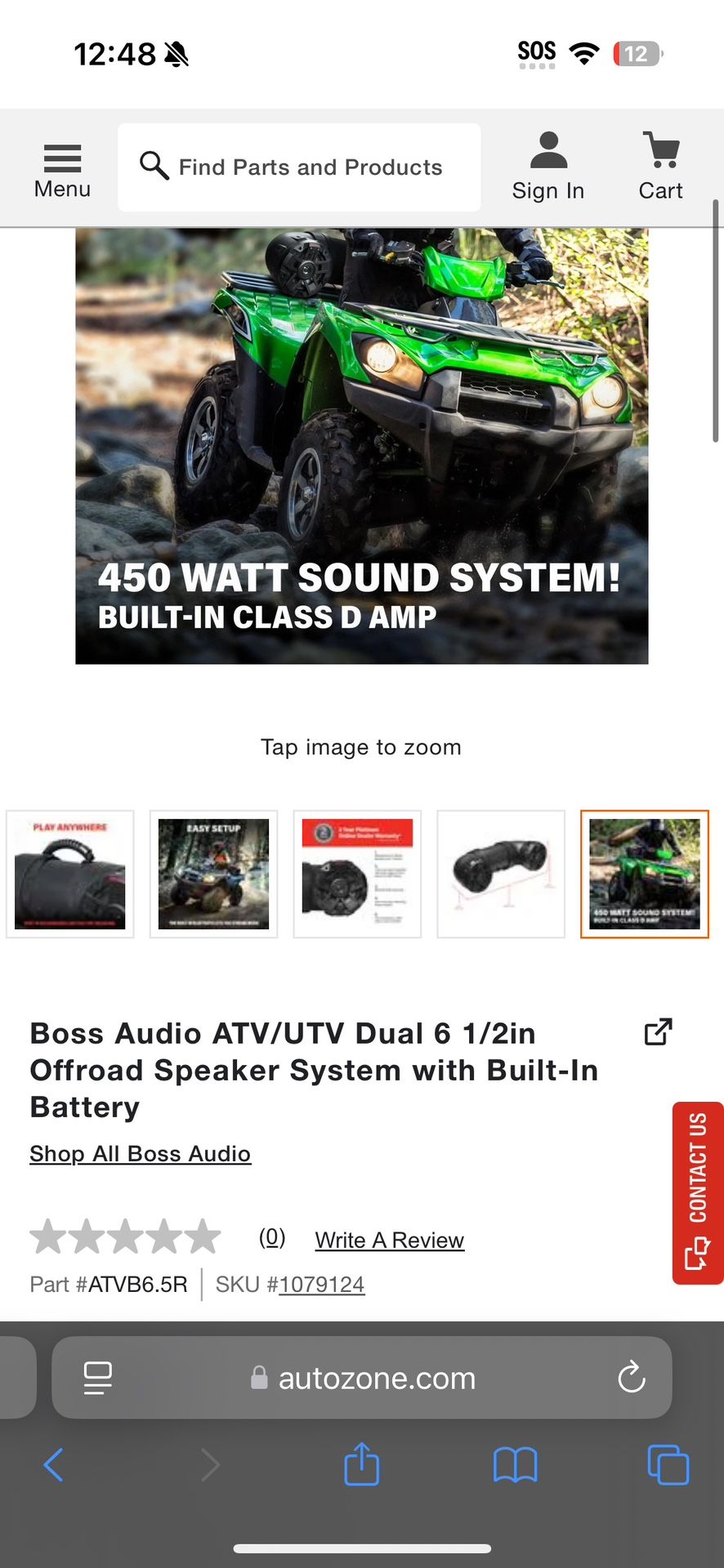 Boss Audio ATV Speaker