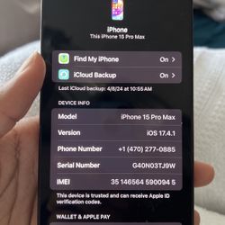 iPhone 15 Pro Max Price Negotiable 