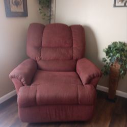 Recliner rocker mahogany