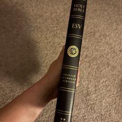 ESV Black Premium Bonded Leather Bible