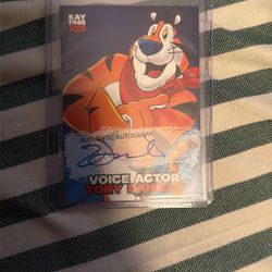 Voice Actor Tony Daniel’s Authentic Autograph Card
