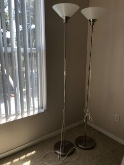 2 lamps ,lights floor lights