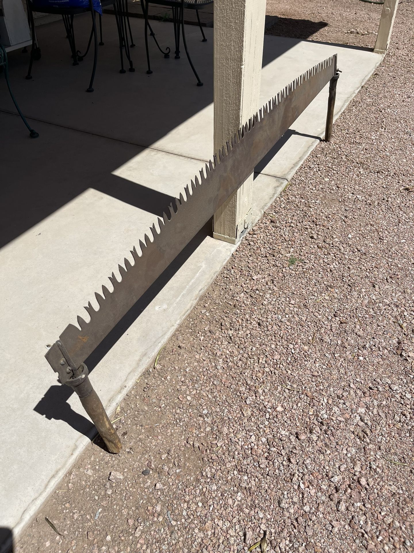 Vintage / Rustic / Antique 2 Man Wood Saw - Great Cabin Decor