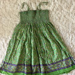 Ralph Lauren Green Floral Summer Dress
