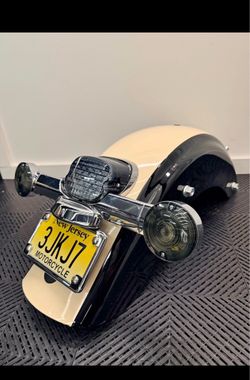 OEM Harley Road King Rear Fender Black & Cream - 2014-2016 Touring