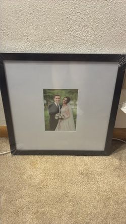 Wedding Black Square Picture Frame