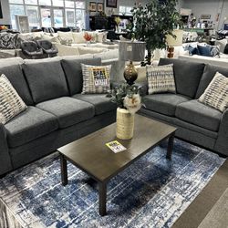 Grey Sofa Loveseat! $899 🩶🏠✨ Clearance Sale! 