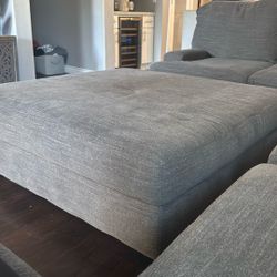Grey 8 Piece Section With Matching Ottoman 