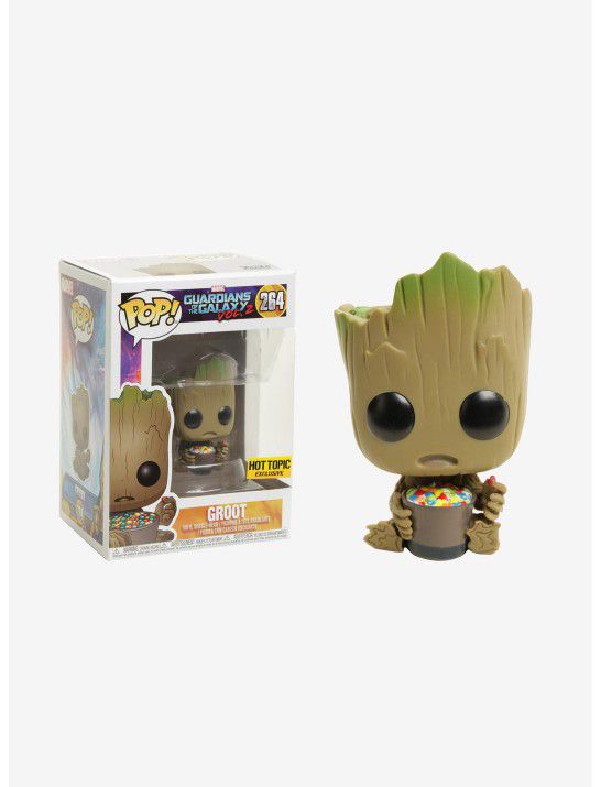 NEW Funko POP! Groot 264 (Candy Bowl) Guardians of Galaxy Vol.2 Marvel Hot Topic