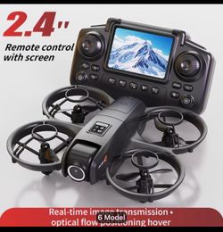 New! YL3 4K Dual-Camera Screen-Controlled Drone, Light Flow Hovering, One-Click Takeoff Landing, 360° Roll, Full Protection Design, Three-Speed Gear C