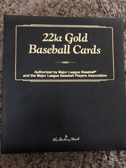 22kt Gold Baseball Cards