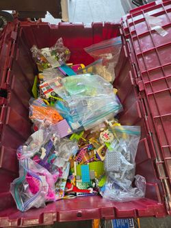 Tote of Legos & MiniFigs