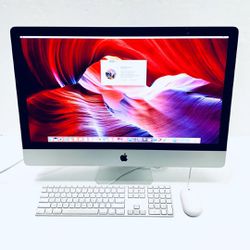 Apple iMac Retina 5K Slim 27” Late 2014 A1419 32GB 3.12TB Fusion Drive Core i7 4GHz With Keyboard & Mouse