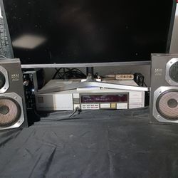 Vintage Akai Stereo System From 1980s