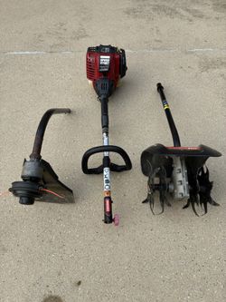 Craftsman/Yard Machines 29cc 4‑Cycle Attachments- Weed Trimmer + GC720 Tiller/Cultivator