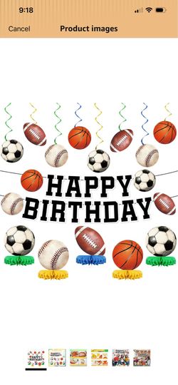 Sports Birthday Party Decorations