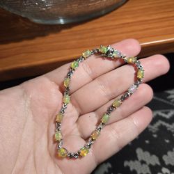 Sterling Silver Opal Bracelet 