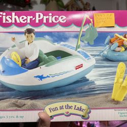 1997 Fisher- Price "Fun at the Lake" complete set (2 extra figures included)