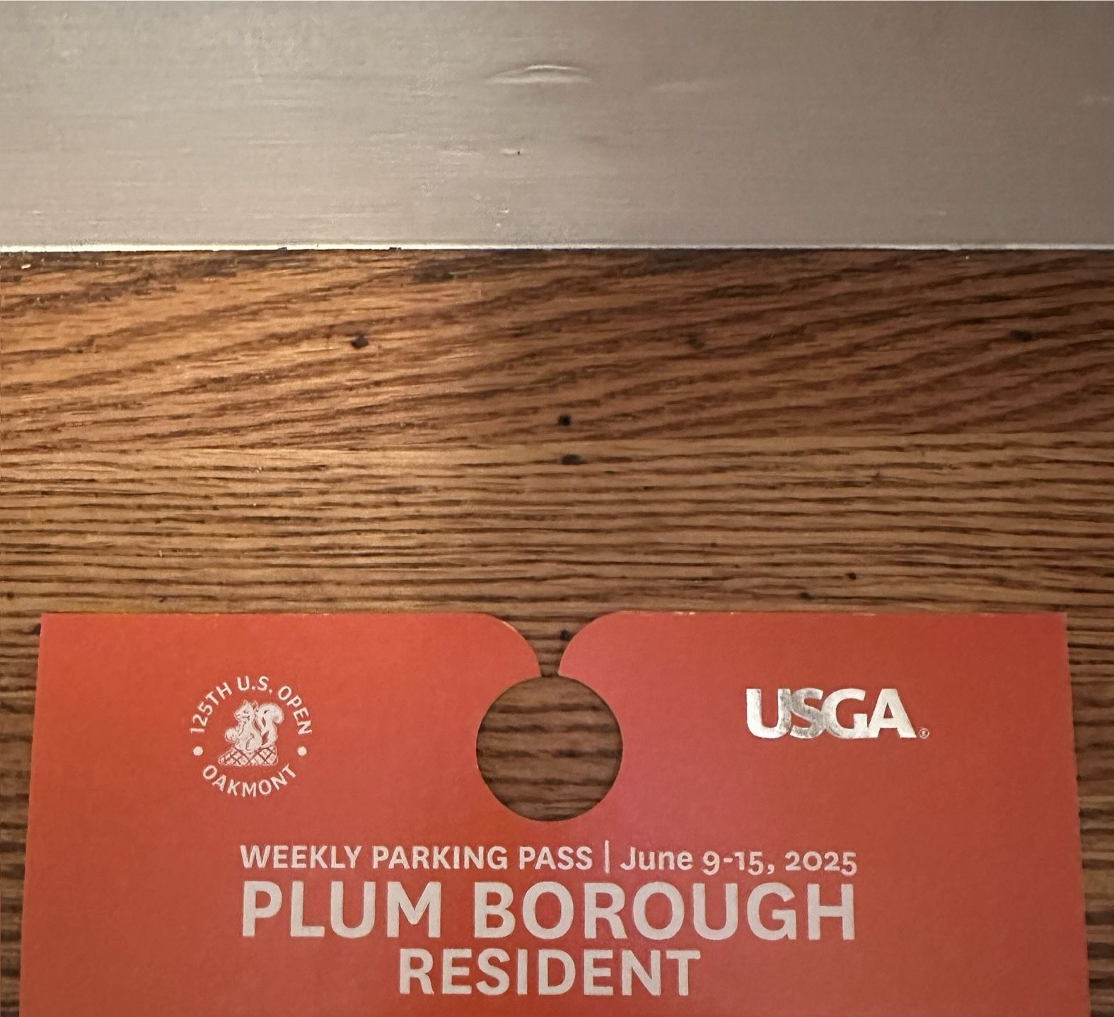 US OPEN 2025 Oakmont/Plum Parking Pass
