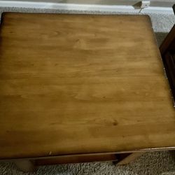Pottery Barn Wood Coffee Table 