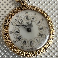 Antique Catorex Ladies Pocket Watch Very Nice (RARE) Works Perfect 