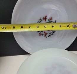 Vintage Fire King floral dinner plates