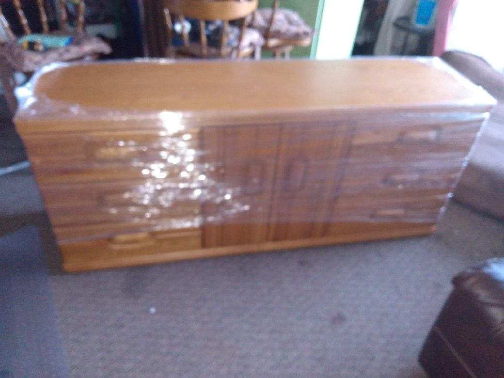 Solid Wood in very good condition Chest Of Drawers 70"L 18"D 31"H
