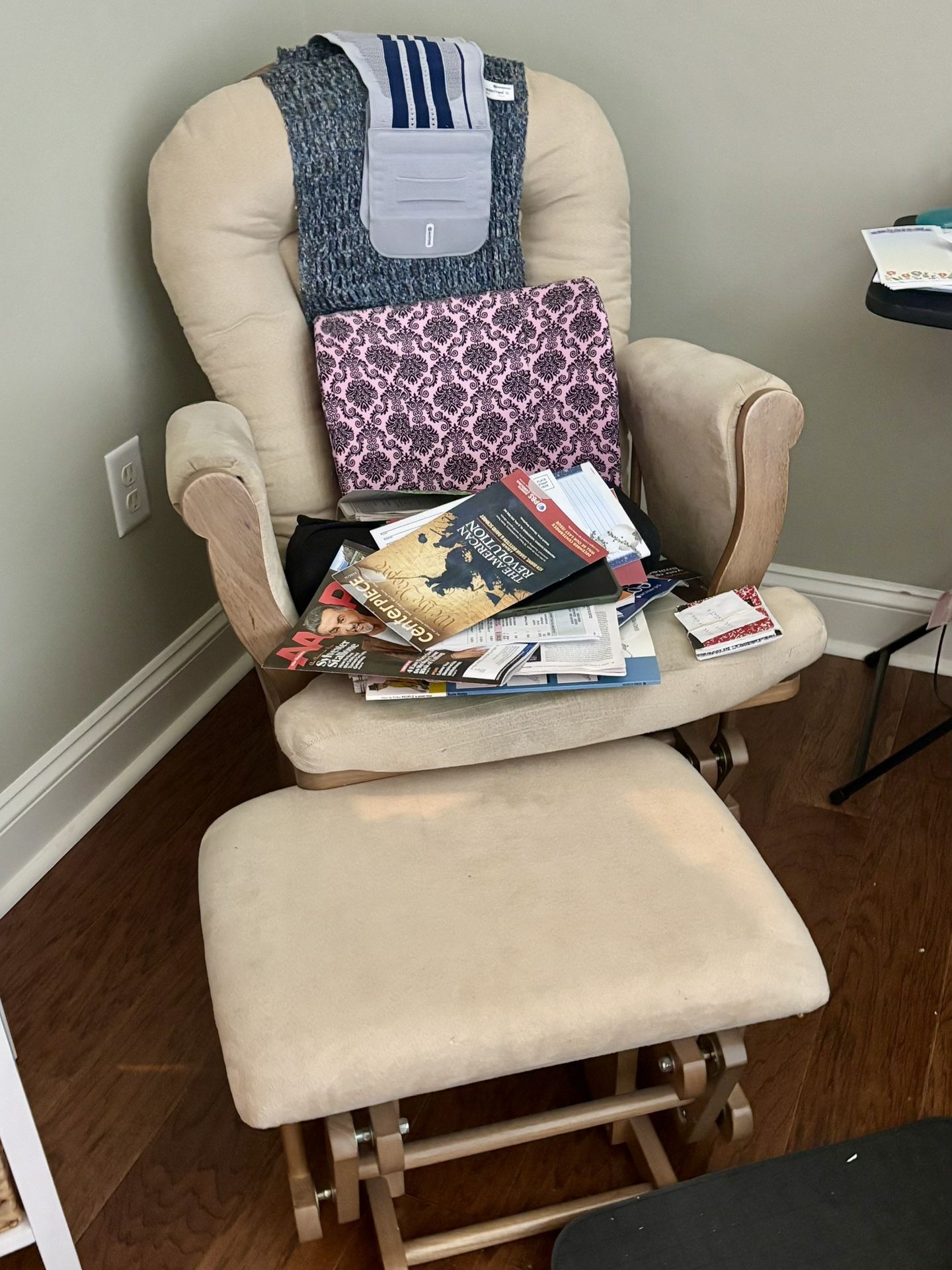 Glider Chair And Footstool