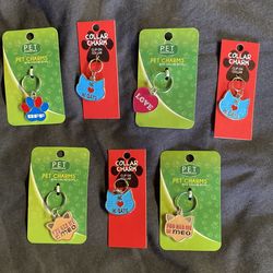 Pet collar charms. Dollar each.