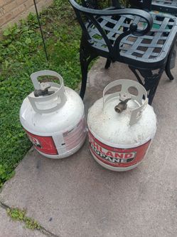 Empty Propane Gas Tank 15 Lbs