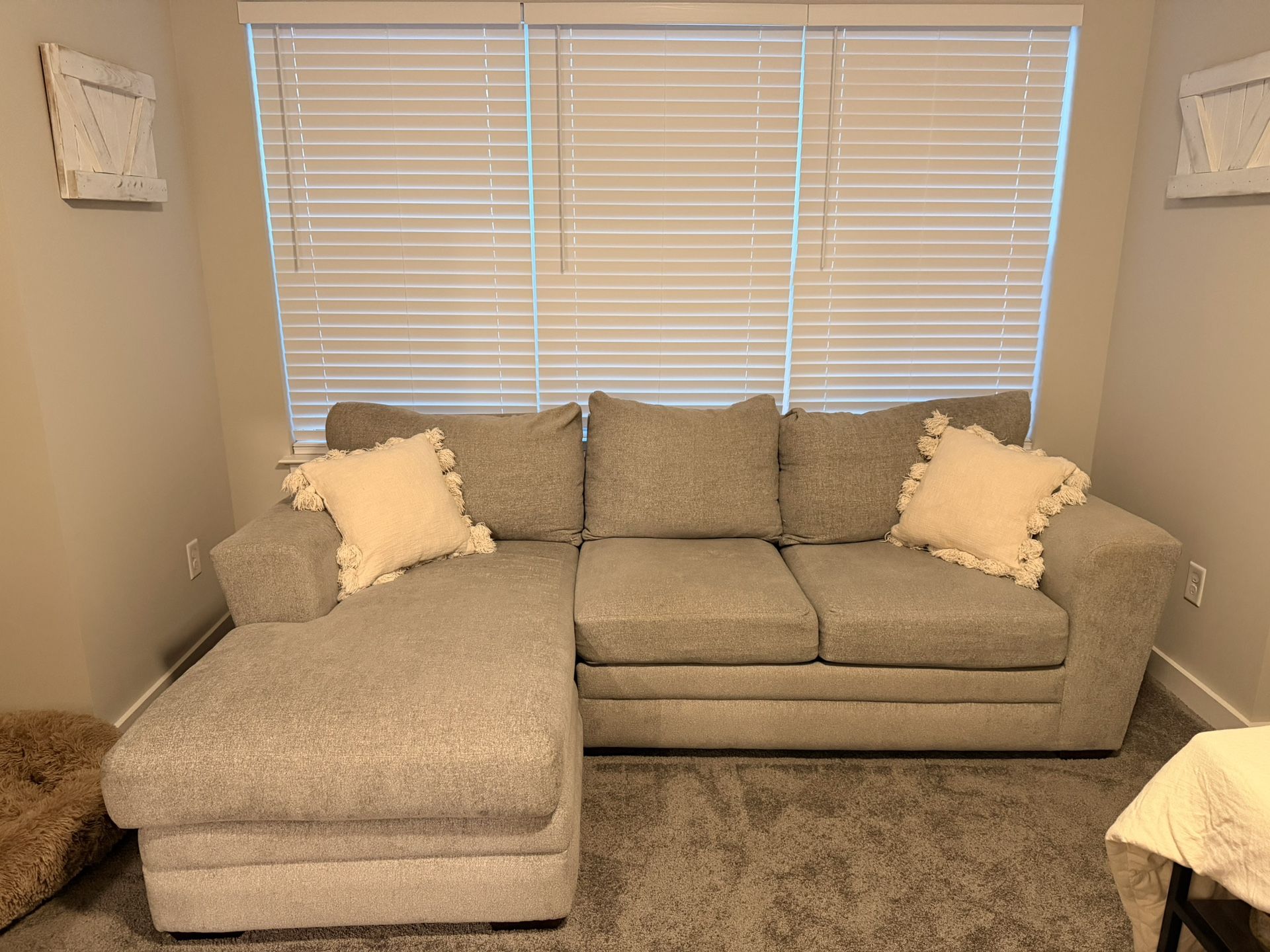Gray sectional sofa-$300 OBO