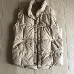 mens down vest, size M